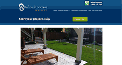 Desktop Screenshot of definedconcrete.com