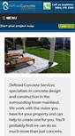 Mobile Screenshot of definedconcrete.com